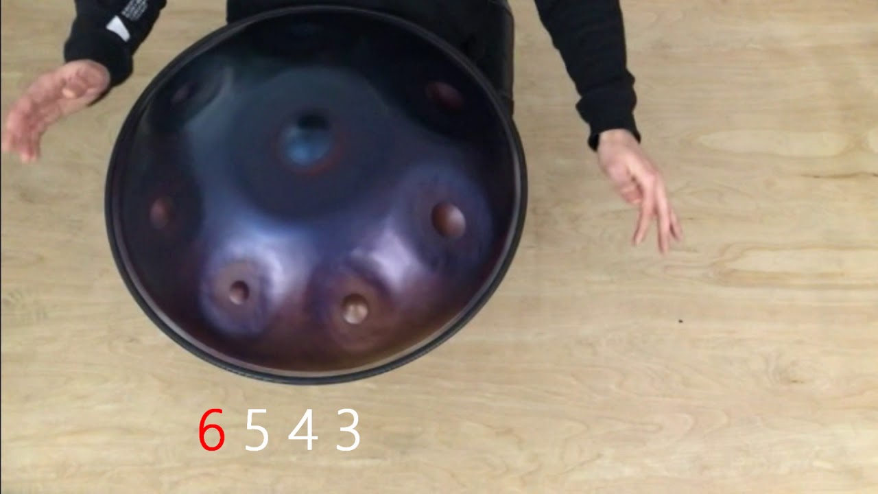 Isthmus Instruments - Handpan Tutorial - 4 Notes Down the Scale Exercise