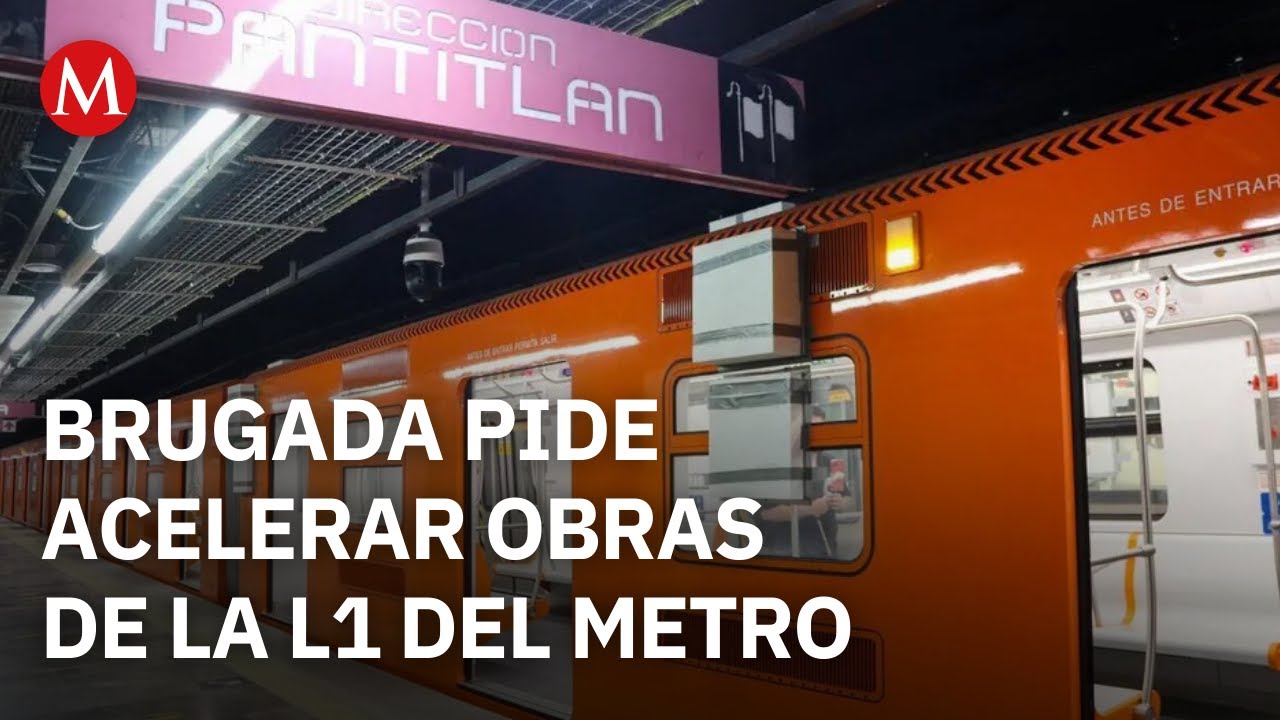 Clara Brugada pide a Adrián Rubalcava acelerar obras de la Línea 1 del Metro