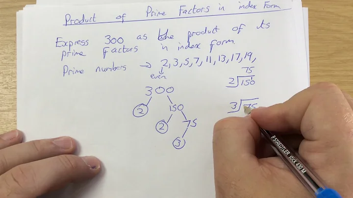 Product of Prime factors in Index Form