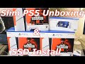 Sony Playstation 5 Slim Unboxing Setup &amp; SSD inistall PS5