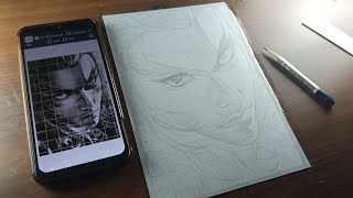 How to draw outline with grid method || Rengoku outline