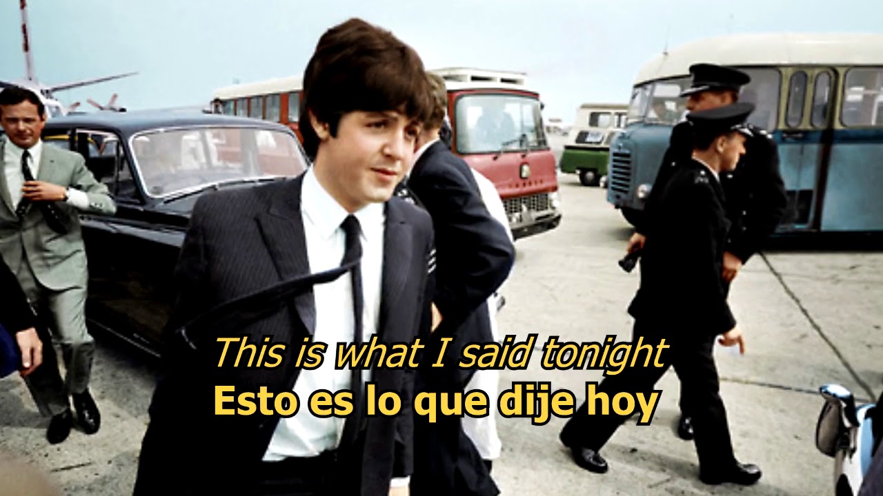 Yes it is - The Beatles (LYRICS/LETRA) [Original]