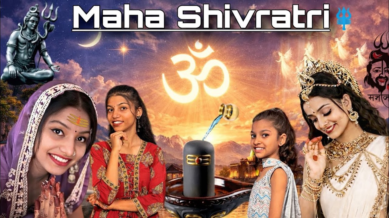 Hum sari behne sath me gye mandir 😍 mahasivratri vlog 