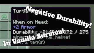 Negative Durability Helmets [1.5 - 1.16.2] Bug Showcase #2