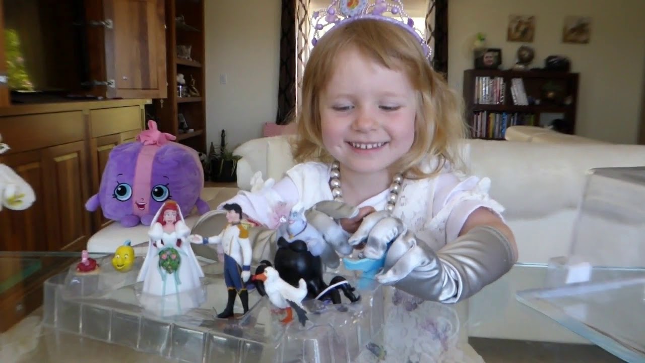 Unboxing Disney Mermaid Ariel Wedding Figurine Playset. Набор фигурок из мультфильма Русалочка