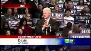 Bill Clinton Stumps For Hillary At Uc Davis