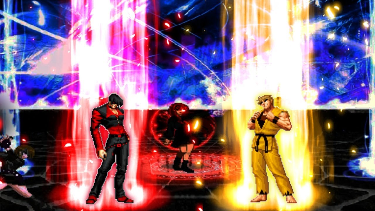 Boss Red Iori VS God Ryo [KOF MUGEN] - YouTube