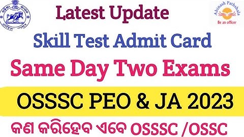 PEO/JA Skill Test & Accountant Mains Exam | What to Do ? | Skill Test Practice | Abinash Sir