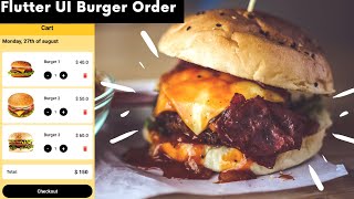 Flutter UI Order Burger Tutorial