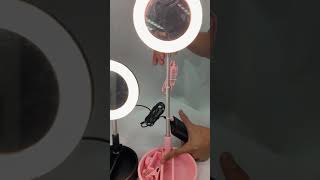 Cermin Selfie Makeup Artist-64 LED Ring Light-Holder