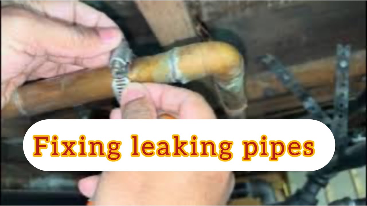 How to Fix a Leaking Pipe: Easy Step-by-Step Guide for Beginners. - YouTube
