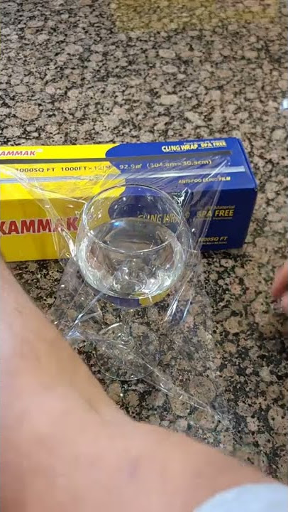 I saw this on TikTok  with Plastic Food Wrap