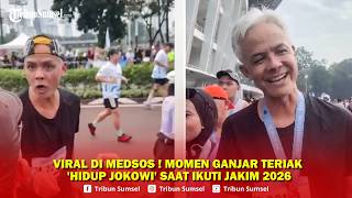 Funny Moment of Ganjar Shouting 'Long Live Jokowi' During the Jakarta International Marathon Event