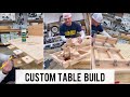 Custom wood table build