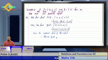 Relation & Functions Lec-02 by Sameer Kohli sir for Class 11