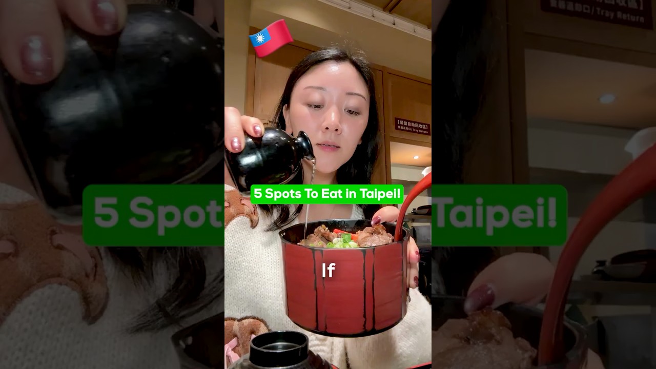 5 Spots I Ate in Taipei with My Local Family 🇹🇼🧋 #taiwan