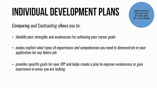 Now it's time to compare your current preparation and training with
the career you want pursue. identify any gaps in knowledge or skills
that nee...