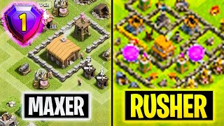 How Far Can a PRO RUSHER Get in CoC in 12 Hours?!