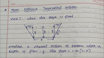 Most Efficient Trapezoidal Section