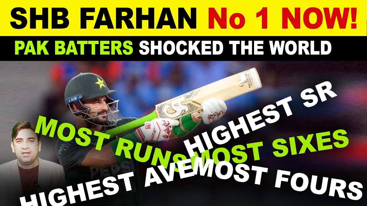 Сахибзада Фархан теперь лучший игрок в T20 в мире | Рейтинг ICC T20