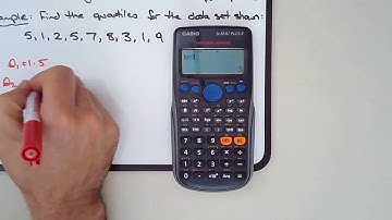 How to find quartiles Q1 Q3 interquartile range IQR of data set using Casio Calculator STAT mode