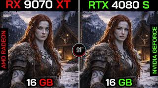 RX 9070 XT VS RTX 4080 SUPER+ Ryzen™ 7 9800X3D : TEST IN 20 GAMES