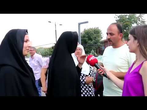 Adnan Oktar'ın çarşaflı kedicikleri ile vatandaş birbirine girdi!