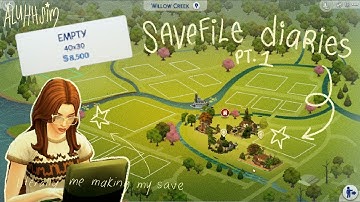 how to build a sims 4 save file from scratch!🗺️🏠🍊the sims 4: save file diaries 1