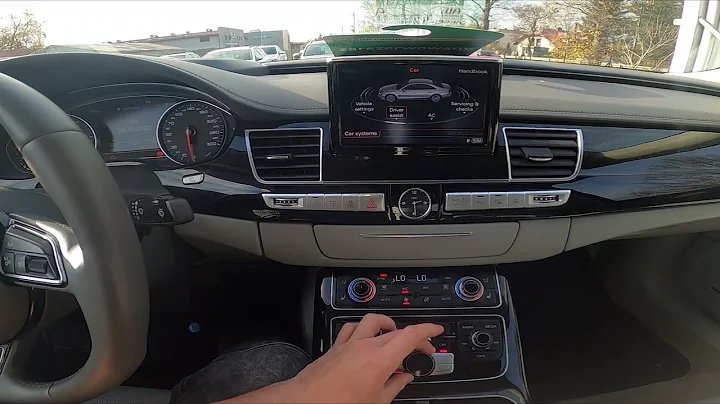 How to Manage Active Lane Assistant Settings in Audi A8 D4 ( 2010 - 2017 )