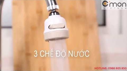 Đầu vòi tăng áp điều hướng xoay 360 độ với 3 chế độ nước C