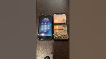 iPhone 6s on iOS 13 vs iPhone X on iOS 14 boot up test #shorts #iphone6s #ios13 #iphonex #ios14
