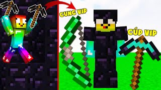 MINI GAME : CUỘC CHIẾN ĐÀO OBSIDIAN MINECRAFT ** NOOB NÂNG CẤP CÂY CUNG SIÊU VIP ??