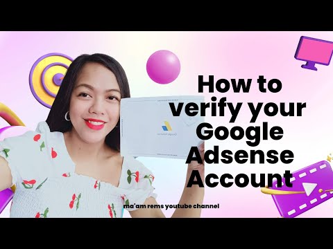 HOW TO VERIFY YOUR GOOGLE ADSENSE ACCOUNT // MAAM REMS