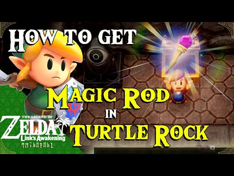 Видео: Zelda: Link's Awakening - изучено подземелье Turtle Rock, объяснено местонахождение кристалла и как получить Magic Rod