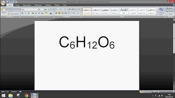 Microsoft Word: How to Insert a Subscript