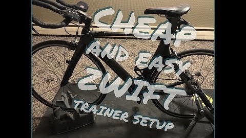 Zwift setup, cheap and easy, get your miles in!