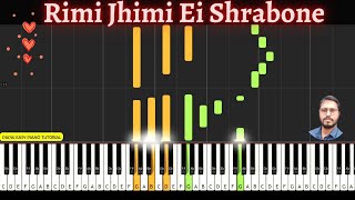 Video voorbeeld van "Rimi Jhimi Ei Shrabone Piano Tutorial | Asha Bhosle | R.D.Burman | Piano Cover"