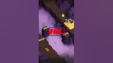 Puzzle with rails and trolleys.Gold and goblins.