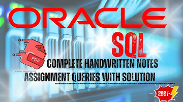 A Deep Dive into Oracle SQL: Handwritten Notes for Success