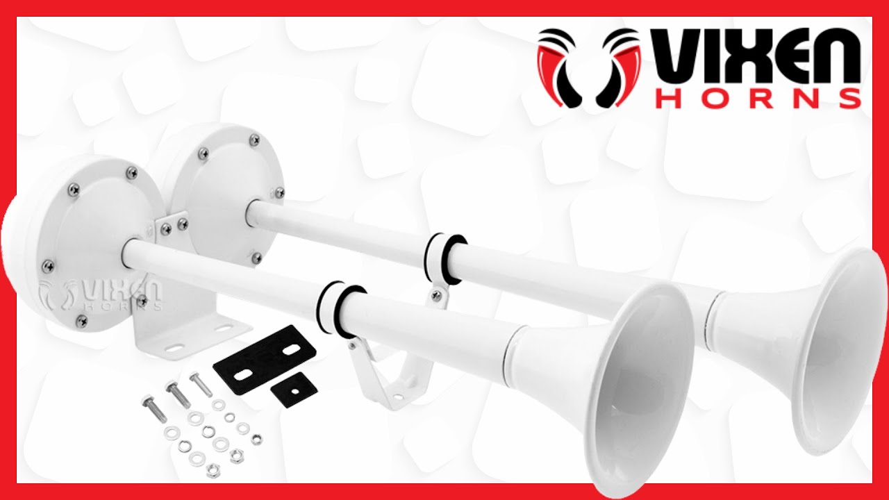 📢 VIXEN HORNS VXH2112MARW Marine Electric Train Horn 🔥 YouTube