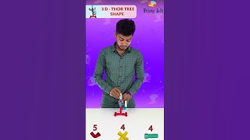 Build a 3D Thor Tree Shape with Pipe Building Blocks Step-by-Step Brainy Kids Tutorial (No#8)