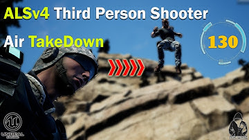 Make a TPS with ALSv4 in UE4 - 130 - Stealth Kill - Ariel Takedown #MrWhiz #ALSv4 #UE4