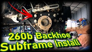 260b Backhoe Subframe installation (John Deere 1025r)