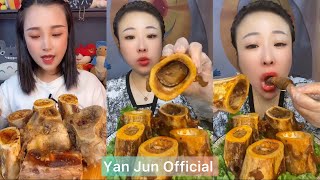 Asmr mukbang eating yummy beef bone marow- 쇠고기 골수- 牛骨髓- अस्थि मज्जा- 牛骨髄- Rinderknochenmark #943