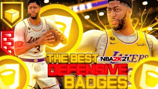 NBA 2k21 Best Defensive Badges for CENTER or GUARDS