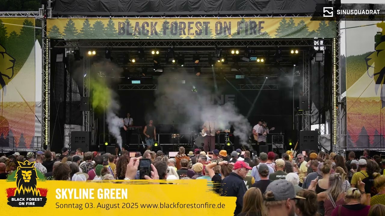Skyline Green beim Black Forest on Fire Reggae Festival 2025 in Berghaupten