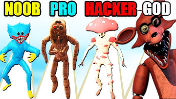 NOOB vs PRO vs HACKER vs GOD in Monsters Lab (New Update)