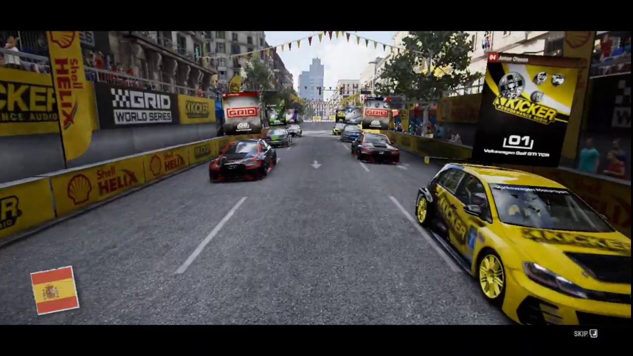 GRID Hot Hatch Showdown on Barcelona - YouTube