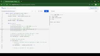 Guess the Number Game in Java