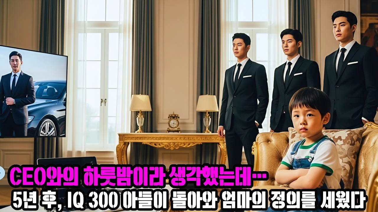 💬 CEO와의 하룻밤이라 생각했는데… 5년 후, IQ 300 아들이 돌아와 엄마의 정의를 세웠다